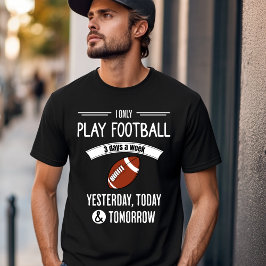 Fotbollsspelarens Humor-spelardesign T Shirt