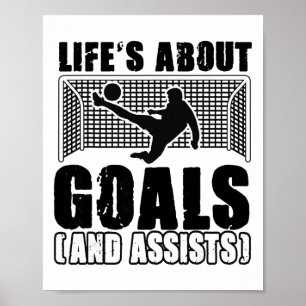 Fotbollsspelarens Liv Handlar Om Mål Och Det Är Ro Poster
