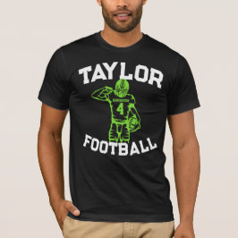 Fotbollsspelarens namn och nummer t shirt