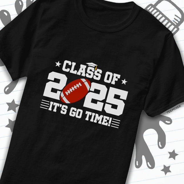 Fotbollsspelarens Studenten-klass 2025 T Shirt (Skapare uppladdad)