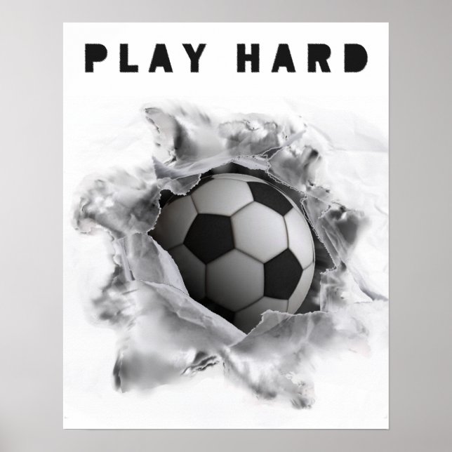 Fotbollsspelarmotivation Poster (Framsidan)
