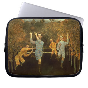 Fotbollsspelarna, 1908 (olja på kanfas) laptop sleeve