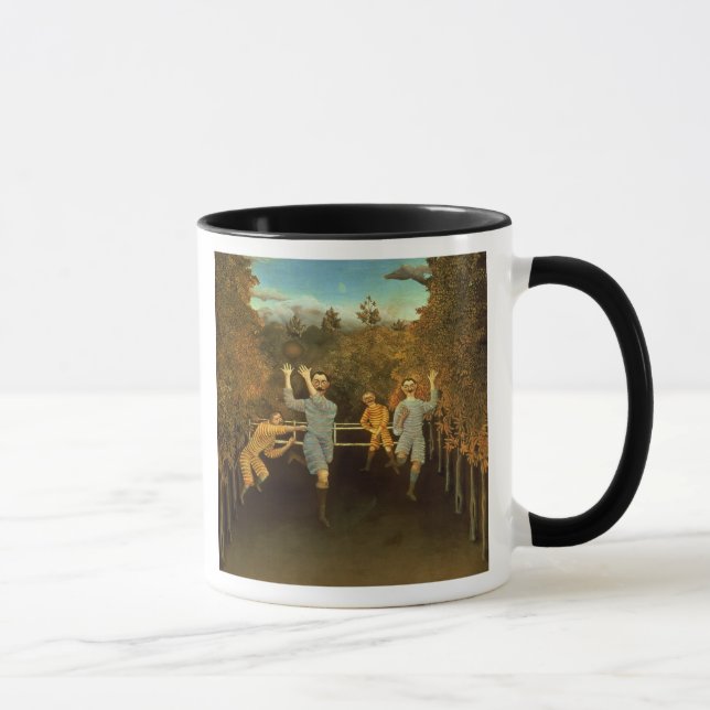 Fotbollsspelarna, 1908 (olja på kanfas) mugg (Höger)