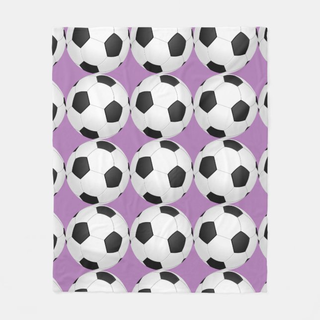 Fotbollsspelarspelare Blanket i Fleece Blanket (Framsidan)