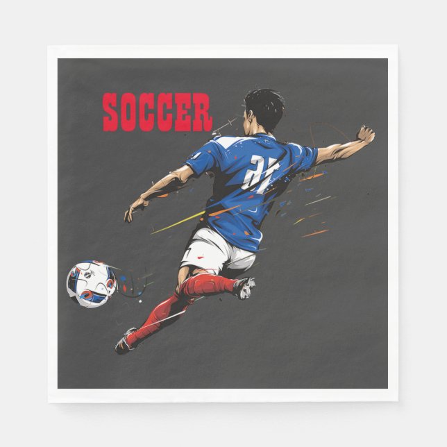 Fotbollsspelarspelare, Pappersservett (Framsidan)