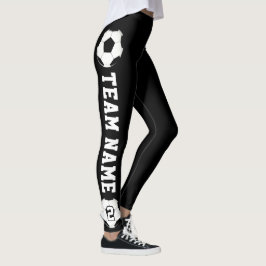 Fotbollsspelarteamet Namn och Anpassningsbar-sport Leggings