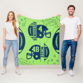 Fotbollsspelets dag fleecefilt