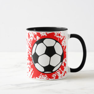 fotbollssplat. mugg