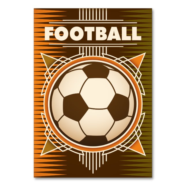 Fotbollssport Boll Bordsnummer (Framsidan)