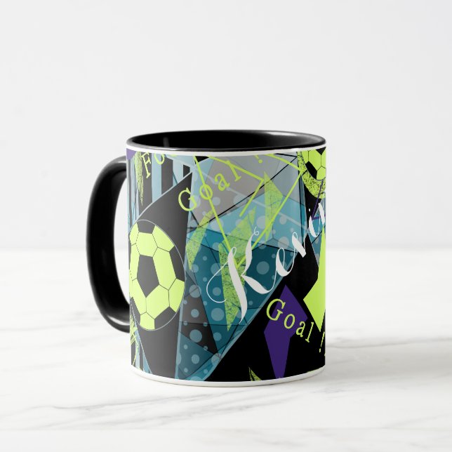 Fotbollssport boll mugg (Framsida vänster)