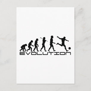 Fotbollssportens evolutionsartikel vykort