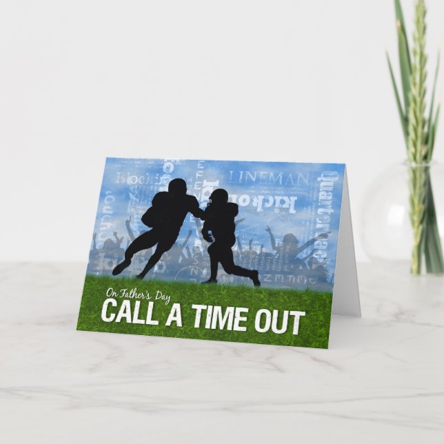 Fotbollssporttema Fars dag Kort (Framsida)