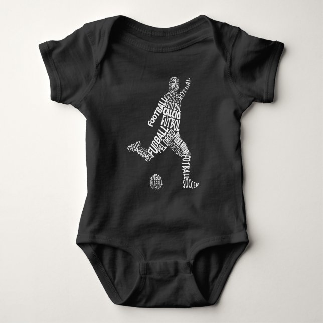 Fotbollsspråk (vita) t shirt (Framsida)
