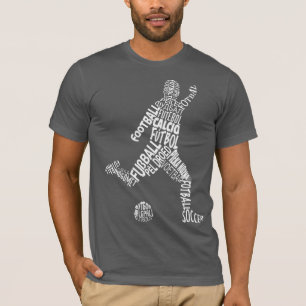 Fotbollsspråk (vita) tee