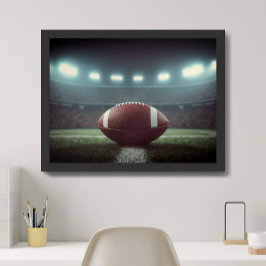 Fotbollsstadium Blue Dramatic Photo Poster