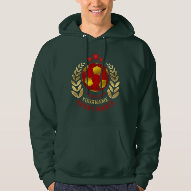 Fotbollsstämning i skolan hoodie (Framsida)