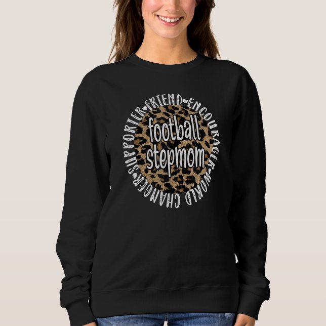 Fotbollsstepmamma till en fotbollsspelarstepmor t shirt (Framsida)