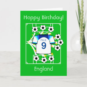 Fotbollsstjärna England Kort