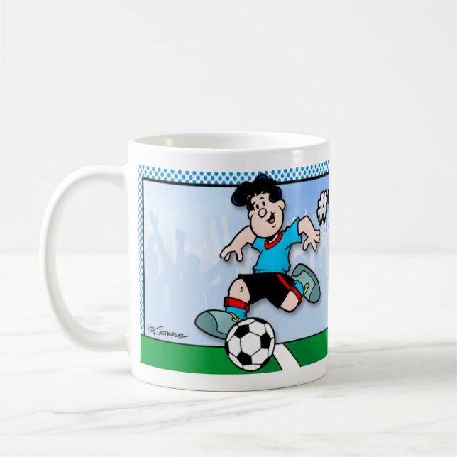 Fotbollsstjärna Kaffemugg (Vänster)