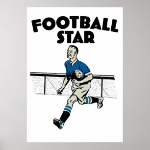 Fotbollsstjärna Poster