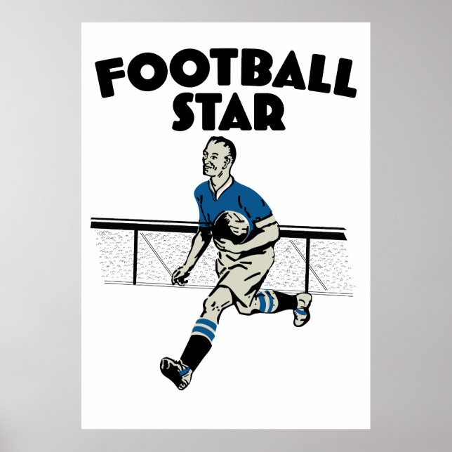 Fotbollsstjärna Poster (Framsidan)