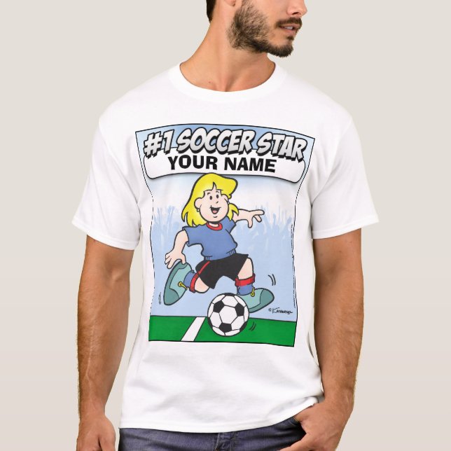 Fotbollsstjärna T-shirt (Framsida)