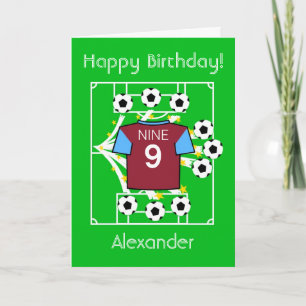 Fotbollsstjärnan (London Claret & Blue) Kort