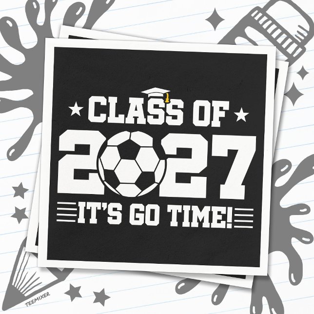 Fotbollsstudentexamen Dags Seniorklass 2027 Pappersservett (Skapare uppladdad)