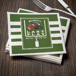 Fotbollsstudentfest, sista uppspelning före stora  pappersservett