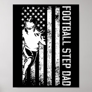 Fotbollsstyvfar till en fotbollsspelande styvson poster