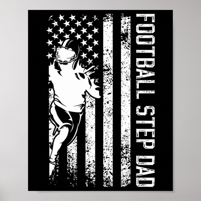 Fotbollsstyvfar till en fotbollsspelande styvson poster (Framsidan)