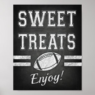 FotbollsSWEET-FÖRDRAGEN ENJOY! Signera kritutskrif Poster