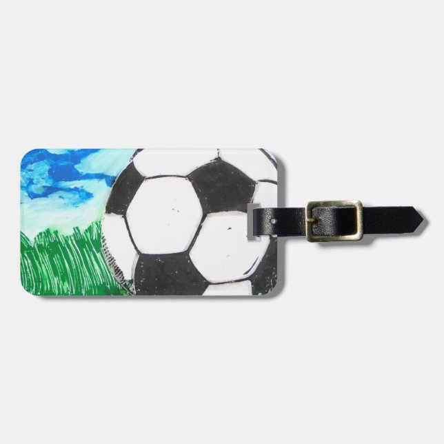 Fotbollssymbol Bagagebricka (Horisontell Framsida)