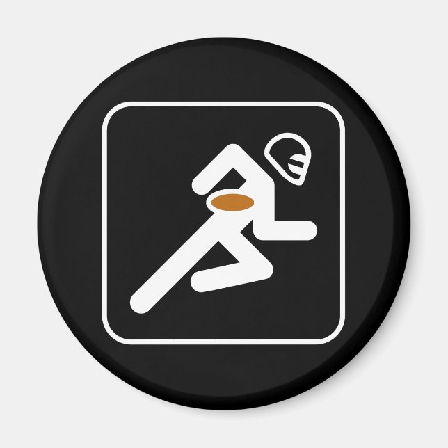 Fotbollssymbol, magnet (Framsidan)