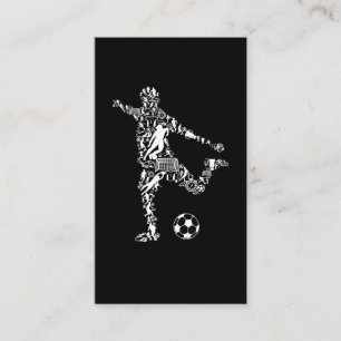 Fotbollssymboler - fotstegsspelare visitkort