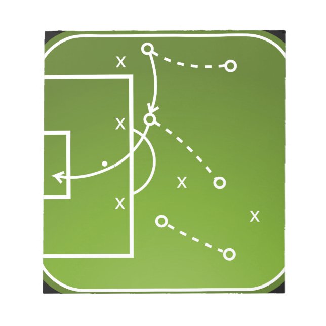Fotbollstaktik Anteckningsblock (Framsida)