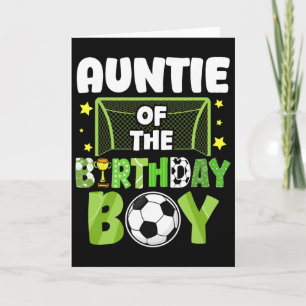 Fotbollstant Geburtstag Pojke Party Fotboll Familj Kort