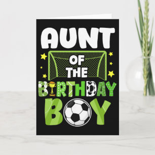 Fotbollstant Geburtstag Pojke Party Fotboll Familj Kort