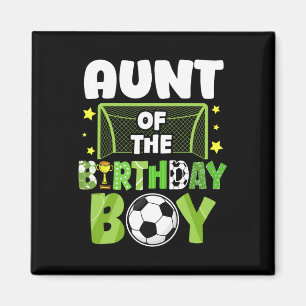 Fotbollstant Geburtstag Pojke Party Fotboll Familj Magnet