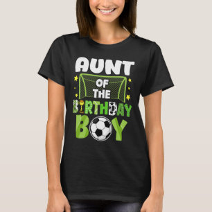 Fotbollstant Geburtstag Pojke Party Fotboll Familj T Shirt