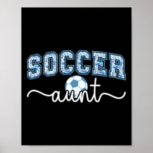 Fotbollstant Tant Stolt Tant Till En Fotbollsspela Poster