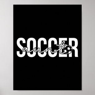 Fotbollstanttan Stolt Tant Till En Fotbollsspelare Poster