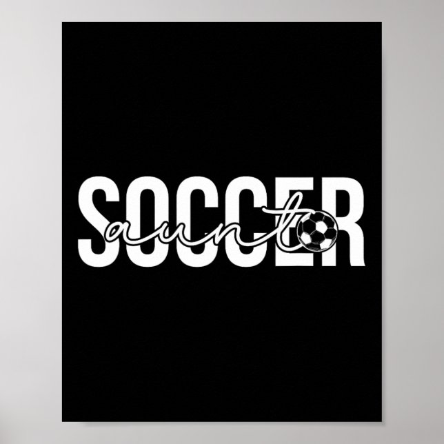 Fotbollstanttan Stolt Tant Till En Fotbollsspelare Poster (Framsidan)