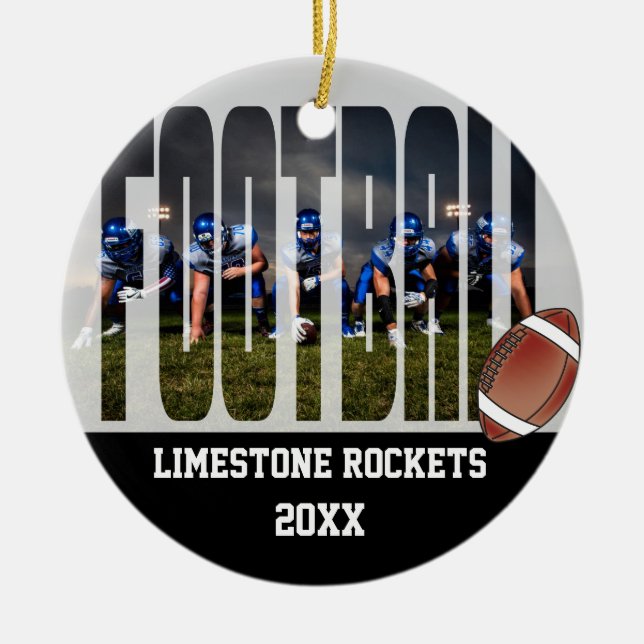 Fotbollsteamet - Keepsaké Julgransprydnad Keramik (Framsidan)