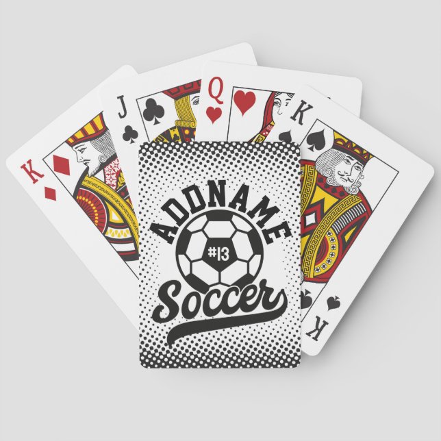 Fotbollsteamets Personlig för fotbollsspelare ADD  Casinokort (Baksidan)