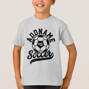 Fotbollsteamets Personlig för fotbollsspelare ADD T Shirt