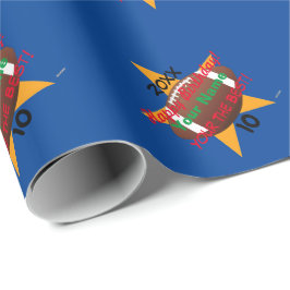 Fotbollstema Personlig Birthday Gift Wrap Presentpapper