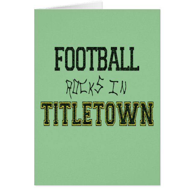 Fotbollstenar i Titletown1 Hälsningskort (Framsidan)