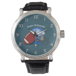 Fotbollstext Bakgrundsfoto personifiera WAT Armbandsur