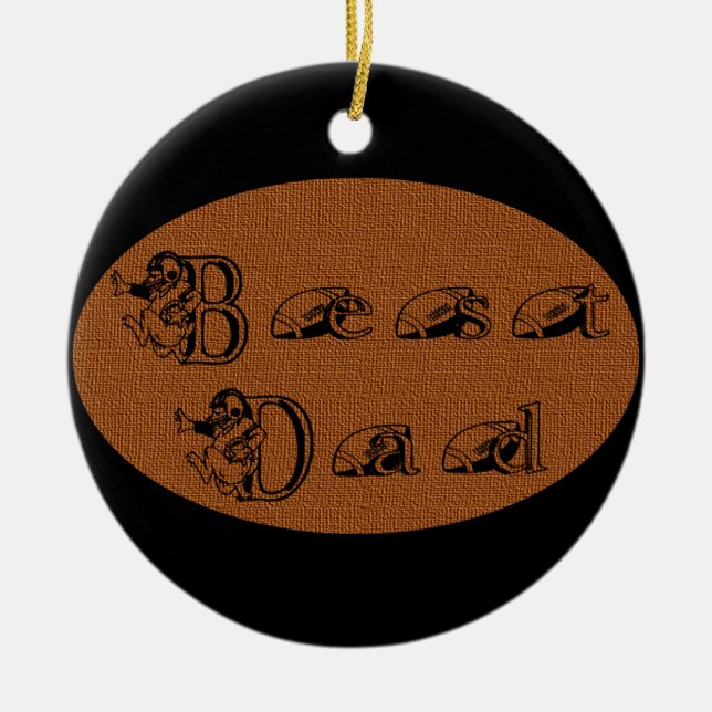 Fotbollstext Pappa Julgransprydnad Keramik (Framsidan)